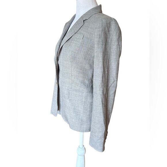 J Crew Schoolboy Blazer Gray Wool Double Button Womens Size 2 - Picture 3 of 11